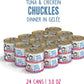 Weruva BFF Minced Natural Wet Cat Food, Tuna and Chicken Chuckles in Gelee, 3oz Can, Pack of 24