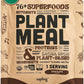 Plant Meal Replacement Shake - Chocolate - 25g of Plant Based Vegan Protein Powder, 76+ Organic Superfoods, Vitamins & Minerals, Mushrooms, Super Greens, Digestive Enzymes & Probiotics - 1 Serving