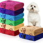 Chumia 8 Pcs Dog Towels for Drying Dogs Cats Pet Towels Bulk Puppy Microfiber Quick Drying Paw Bath Bathing Supplies Absorbent for Medium Pets(Bright Color,40 x 24 Inch)