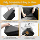 Dog Car Seat for Small/Medium Dogs, Memory Foam Dog Booster Seat, Travel Safety with Washable Removable Cover, Storage Pockets for Dogs up to 35 lbs(Black)