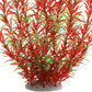 Aquarium Plastic Plants Large, Artificial Plastic Long Fish Tank Plants Decoration Ornaments Safe for All Fish 21 Inches Tall (J07 Wine&Green)