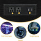 DWVO 40-50 Gallon Aquarium Stand with Power Outlets & LED Light, Cabinet for Fish Tank Accessories Storage - Metal Fish Tank Stand Suitable for Turtle Tank, Reptile Terrarium, 660LBS Capacity, Black
