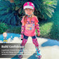 Soft-Style Kids Knee and Elbow Pads with Bike Gloves, Flexible Impact-Resistant Gear for Ages 2-11, Designed for Balance Bikes, Roller-Skating, and Skateboarding