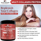 Wholesome Wellness Multi Collagen Protein Powder Hydrolyzed (Type I II III V X) Grass-Fed All-in-One Super Bone Broth + Peptides - Premium Blend of Beef, Chicken, Wild Fish, Eggshell, 58 Servings