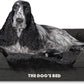 The Dog’s Bed, Medium Black Faux Fur 30x23.5, Memory Foam, Pain Relief: Arthritis, Hip & Elbow Dysplasia, Post Surgery, Lameness, Supportive, Calming, Washable Cover, Veterinary Approved