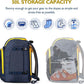 Unigear Ski Boot Bag, 50L Ski Boot Travel Backpack for Ski Helmet, Goggles, Gloves, Skis, Snowboard & Accessories (Blue)