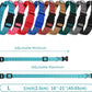 9 Pieces Adjustable Dog Collar for Animal, Soft Nylon Pets Puppy Collar with Quick Release Buckle Holder Bulk for Dogs Walking Running Training(Large,Retro Colors)