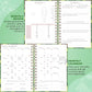 PLANBERRY Food Journal Premium – Nutrition Planner – Diet & Calorie Tracker – Meal & Exercise Diary – Weight Loss Journal (Avocado Green)