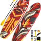 YASKA Inflatable Stand Up Paddle Board - 11ft Extra Wide Paddleboard with Premium SUP Board Accessories,Camera Mount,Non-Slip EVA Deck,5 Handles,Youth/Adult