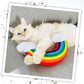Meowijuana Rainbow Bundle | Get Kickin' Refillable Rainbow Toy and Cloud 9 Catnip Blend | Promotes Play and Cat Health | Includes North American Organic Catnip