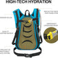 Hydration Pack Backpack, Lightweight Water Backpack with 2L Leakproof Hydration Bladder Daypack for Men Women,Running Hydration Vest for Outdoor Trail