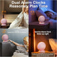 Alarm Clocks for Bedrooms,Portable Bluetooth Speaker,White Noise Sound Machines,Song 20/40/60 Timer,RGB Night Light,Bedroom Decor Aesthetic,Ideal Gift for Adult Women Teen Girls Boys(Pink)