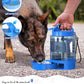 Portable Dog Travel Water Bottle, 77oz Large Dog Water Bowl Dispenser Portable, Leakproof Pet Drinking Bottle Dispenser for Hiking Camping Walking Travelling Beach Car Trips, BPA Free,Blue