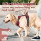 Eagloo Dog Harness for Large Dogs, Easy Wearing with 3 Buckles, Adjustable No Pull Pet Harness with 2 Rings for Walking, No Chock Reflective Soft Padded Vest with Control Handle, Black & Red, L