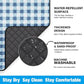 TigeJoy Extra Large Picnic Blanket Waterproof Foldable 60''x80'', Outdoor Picnic Mat Beach Blanket Sandproof for Park, Grass, Travel, Hiking, Camping Essentials, Gingham Picnic Blanket