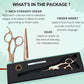 Kenchii Rose Dog Grooming Scissors, 7 Inch Straight Shears, Dog Scissors for Grooming, Ergonomic Design for Comfort and Precision, Heavy Duty, Durable and Sharp