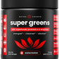 NutraChamps Super Greens Powder Premium Superfood | 20+ Organic Green Veggie Whole Foods | Alfalfa, Spirulina, Chlorella & More | Antioxidant, Digestive Enzyme & Probiotic Blends | Watermelon