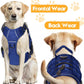 Heavy-Duty Tactical Dog Harness for Large Dogs, No Pull Adjustable Reflective Pet Vest with Molle System, K9 Military-Grade Control for Service Training, Outdoor & 10+ Breeds, Dazzling Blue, Small