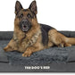 The Dog’s Bed, XL Grey Fur 43.5x34,Memory Foam, Pain Relief: Arthritis, Hip & Elbow Dysplasia, Post Surgery, Lameness, Supportive, Calming, Waterproof Washable Cover, Veterinary Approved