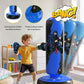 QPAU Punching Bag for Kids, 66 Inch Stable Inflatable Boxing Bag with Boxing Gloves, Stand Kids Punching Bag Toy for Boys & Girls Age 6-12, Boxing Set for Practicing Karate, Taekwondo, MMA