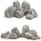 Natural Aquarium Stones Silver Seiryu Rock Mountain Stone for Aquariums and Terrariums Animal Feeding Box, Micro Landscape, Stone Landscape and Bonsai.(20lb 2-9inch 7-8Pcs)