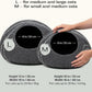 MEOWFIA Cat Cave – Premium Felt Cat Bed for Indoor Cats, Handmade 100% Merino Wool (Large, Dark Grey)