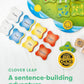 SimplyFun Clover Leap - Educational Vocabulary Game - Sentence Building for Kids, Develop Sentence Structure & Vocabulary Skills, Fun Learning Game for Families - 2-4 Players, Ages 5 & Up