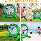 6Ft Tall Giant Kick Darts Games Inflatable Giant Kick Darts Games,Jumbo Outdoor Soccer Green Target Dartboard with Soccer Balls and Air Pump for Sports