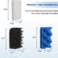 10Pcs Bio Foam Value Pack for Fluval 106/107 Aquarium Filter Media