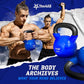 Yes4All 5-100 LB Kettlebells Vinyl Coated Cast Iron for Dumbbell Weights Exercises, Gym, Fitness, Full Body Workout Equipment Push up, Grip and Strength Training