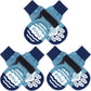 BEAUTYZOO Anti Slip Dog Socks for Small Medium Large Dogs,Paw Protector with Grips for Hardwood Floor Hot/Cold Pavement,Traction Control 3 Pairs AntiTwist Dog Shoes to Prevent Licking for Senior Dog
