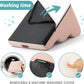 Dog Stairs for Small Dogs 19.7" H, Curved Dog Step for Puppy, Older or Cat, Medium Pet Ramp for Sofa, Couch or Bed, Ladder with High Density Foam, 15.7x28.3x19.7 inch, 4 Step, Pink