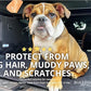 Bulldogology SUV Cargo Liner for Dogs 55"x106" Heavy Duty Pet Trunk Cargo Cover - Dog Car Seat Cover Waterproof Nonslip - Dog Hair, Muddy Paws, Scratches Cover Protector for Cars Vans (X-Large, Black)