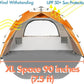Beach Tent Pop Up Beach Sun Shade Tent with UPF 50+ UV Protection, Removable Floor Zippered Privacy & Ventilation Sun Shelter Family 3 to 4 Person