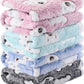 4 Pcs Waterproof Guinea Pig Blankets Washable Small Animal Fleece Bedding Absorbent Guinea Pig Cage Liners Reusable Pet Pee Pad Sleep Mat Pad Cover for Hamster Ferret (Bear Pattern,24 x 16 Inch)