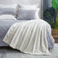 Cozy Bliss Faux Fur Throw Blanket for Couch, Cozy Soft Plush Thick Winter Blanket for Sofa Bedroom Living Room, 50 * 60 Inches Beige