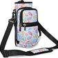 icolor Water Bottle Carrier Bag with Strap 25/32/40 oz Crossbody Bottle Holder with Phone Pocket Sling Sleeve Insulated Neoprene Water Bottle Pouch for Walking Travelling