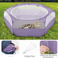 Pawaboo Small Animals Playpen, Waterproof Small Pet Cage Tent with Zippered Cover, Portable Outdoor Yard Fence with 3 Metal Rod for Chick/Kitten/Puppy/Guinea Pig/Rabbits/Hamster/Chinchillas, Purple