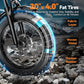 1500W Peak Motor Electric Bike for Adults Up to 80 Miles 30MPH Dirt Ebike 20" x 4 Fat Tire 48V 20Ah Removable Battery Mountain E Bike Commuter Full Suspension Bicycles for Men Women