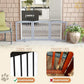 Freestanding Pet Gate for Dogs, Foldable Wooden Dog Gate for House, Indoor Dog Gate for Doorways, Stairs, Gates for Dogs Indoor, Support Feet Included, 24" Height 3 Panels, Grey