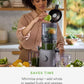 Nama J2 Cold Press Juicer – Self Feeding for Hands-Free Operation with Wide Mouth Hopper for Whole Recipe Loading, Zero Waste Masticating Juicer For More Juice, Less Pulp – Easy Cleanup & Assembly