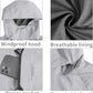 TEZO Mens Rain Jacket Waterproof with Hooded Hiking Coat Lightweight Windbreaker