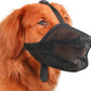 Mayerzon Dog Muzzle, Patented Soft Mesh Muzzle for Small Medium Large Dogs for Scavenging Biting Licking and Chewing, Allows to Pant and Drink (XXS, Black)