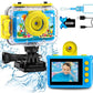 GKTZ Kids Camera - Waterproof Underwater Camera for Kids, Christmas Birthday Gifts for Boys Age 3-12, 1080P HD Children Digital Action Camera, Pool Toys for Kids Age 4-12