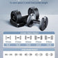 Adjustable Dumbbell – 12.5/25lb Single Unit OR Set of 2 – 5-in-1 Adjustable Weight for Home Gym, Strength Training & Fitness Workouts, White OR Black