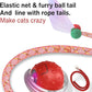 Interactive Cat Toy – Motion Activated Rolling Ball with LED Lights & 3 Play Modes & Two Different Tails - Best Toy for Indoor Cats & Kittens to Stay Active and Stimulate Hunting Instinct (Red)