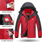 TACVASEN Winter Jacket Men's Water-Resistant Fleece Jacket Snow Ski Jacket Military Tactical Jacket Coat Parka Hood Raincoat