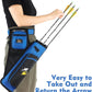 SUNYA Archery Hip Quiver for Arrows. Includes 3 Tubes Arrow Holder, Accessories Pockets and Waist Belt. Fit for Compound and Recurve Bow Practice.