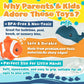 8 PCS Ocean Animal Bath Toys Mold Free Infant Bath Tub Toys for 12 Months - No Hole Bathtub Toys for Toddlers 1-3 Water Pool Toys for Baby Toddler Ages 1+