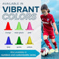 LVL10 Pro Training Cones - 6" Soccer Training Cones for Sports - for Basketball, Football, Basketball and Agility Drills - Soccer Field Markers That Won't Crack, Slide or Fly